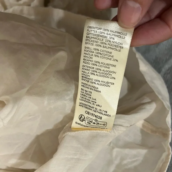 Anthropologie embroidered pintuck mini dress - Picture 13 of 14